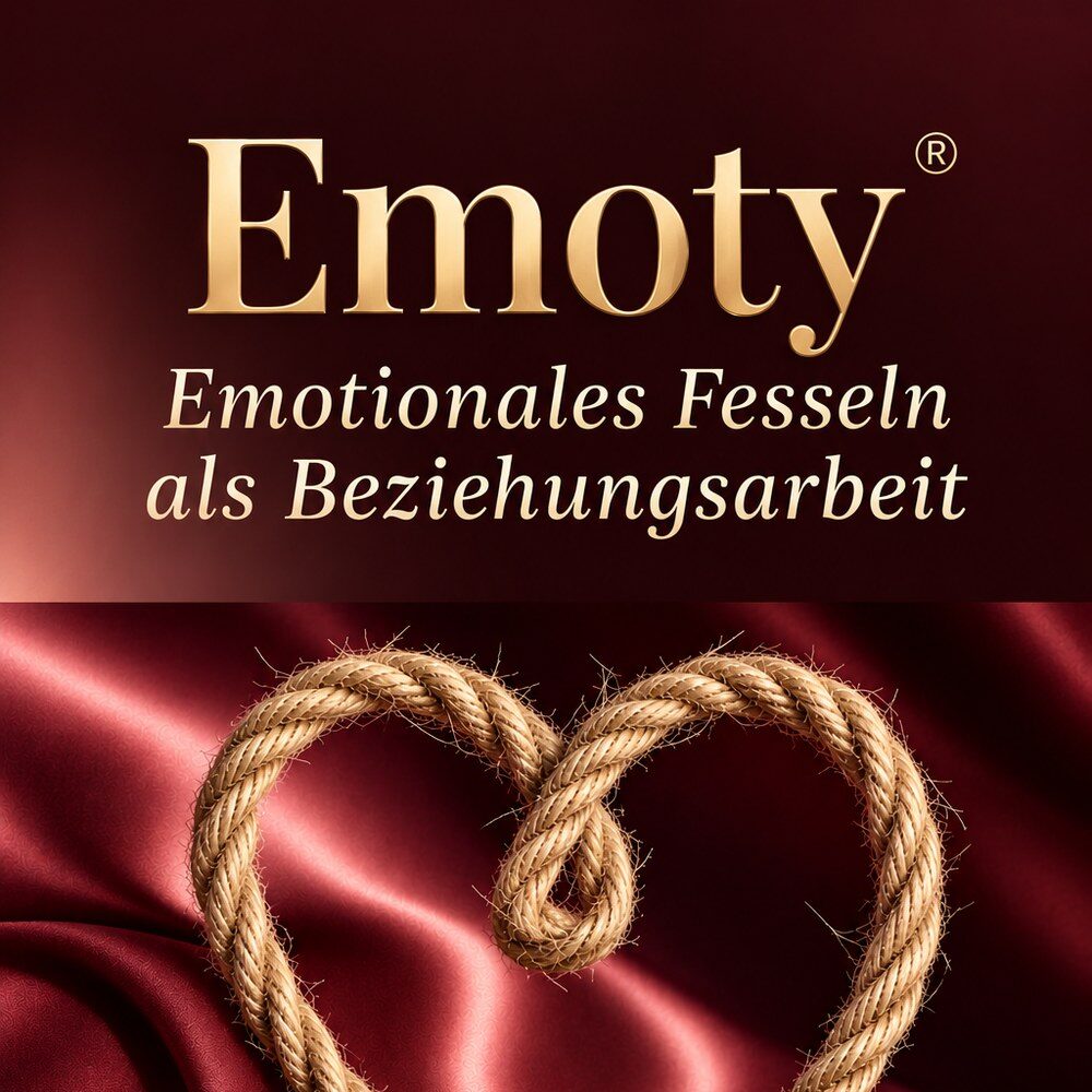 Buchcover Emoty® – Emotionales Fesseln als Beziehungsarbeit, Shibari für Paare, von Hagen Alkis