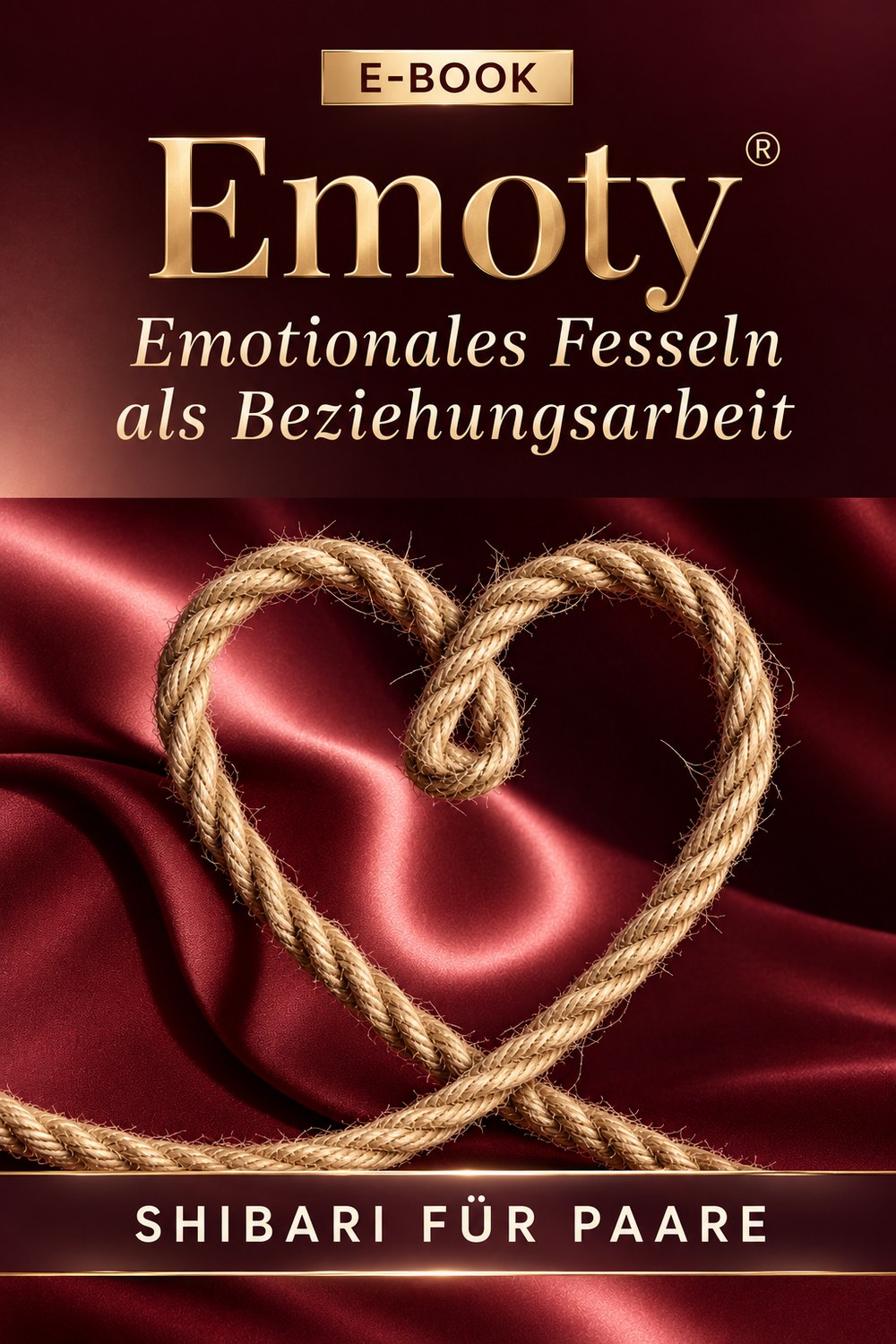 eBook-Cover Emoty® – Emotionales Fesseln als Beziehungsarbeit, Shibari für Paare, von Hagen Alkis